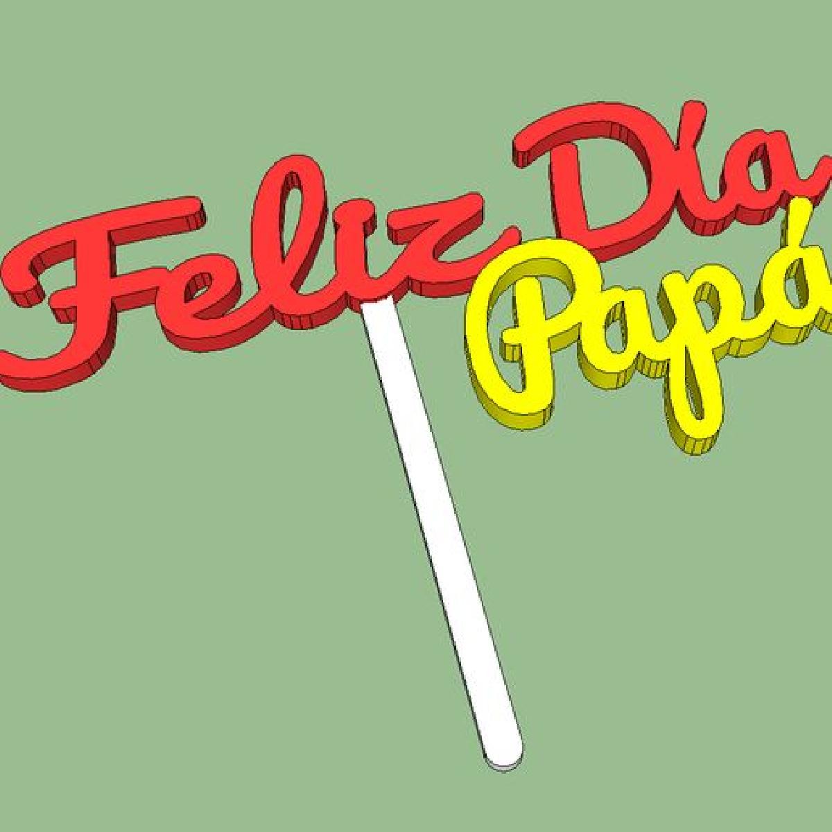 FELIZ DIA DOS PAIS ORNAMENTO COMEMORATIVO