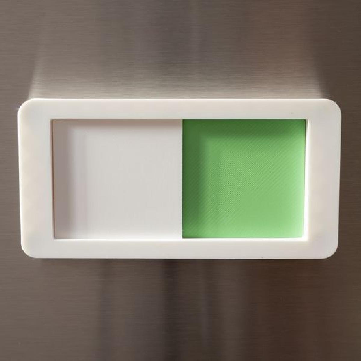 Deslizante de status da maquina de lavar louca, magnetico