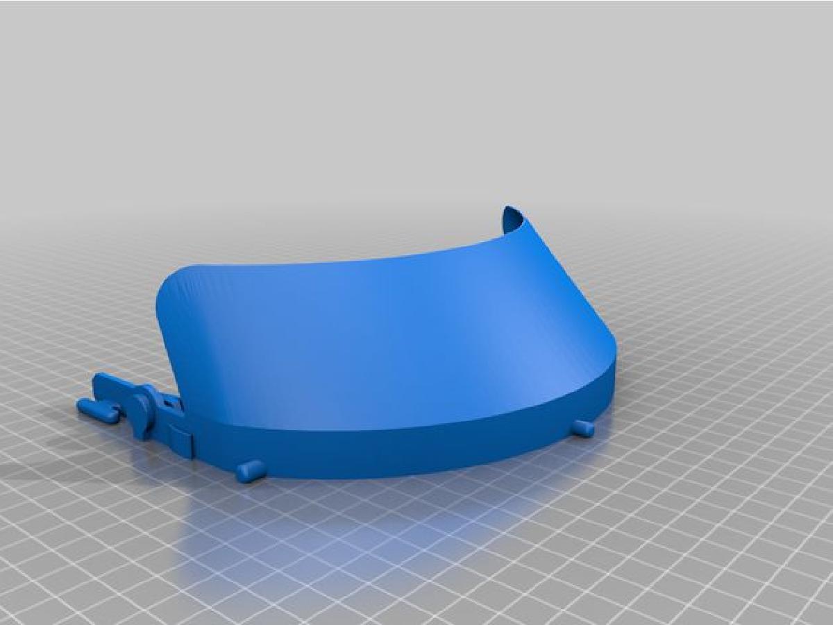 Modificacao do visor flip up para o protetor facial DtM 3.1