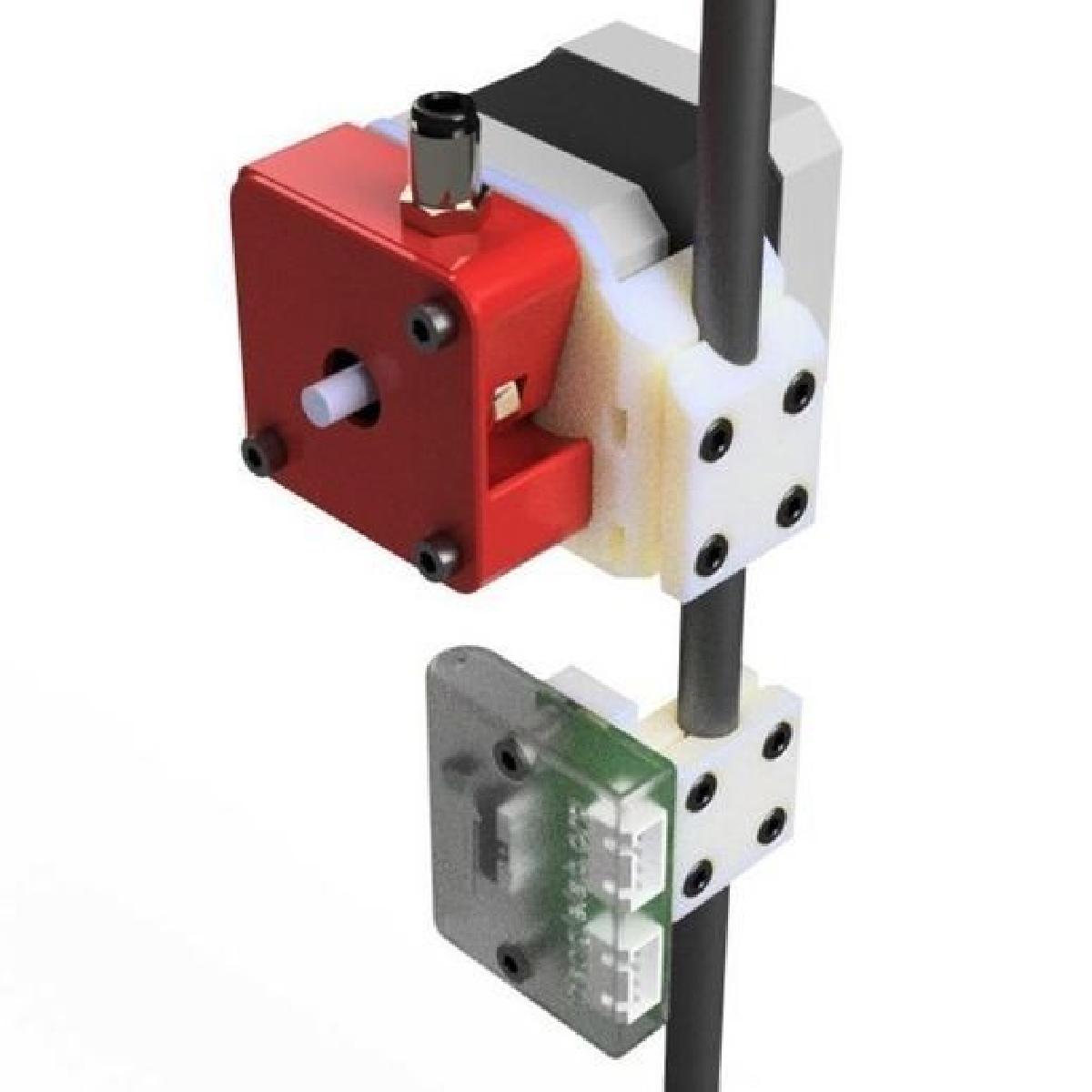 Suporte de motor e detector de filamento TriangleLab em haste D=8mm de triangulacao.