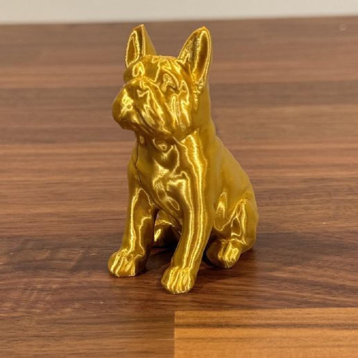 Estatua de Bulldog Frances Modelo de Impressao 3D   Figurinha Canina Detalhada Arquivo STL para Impressao 3D