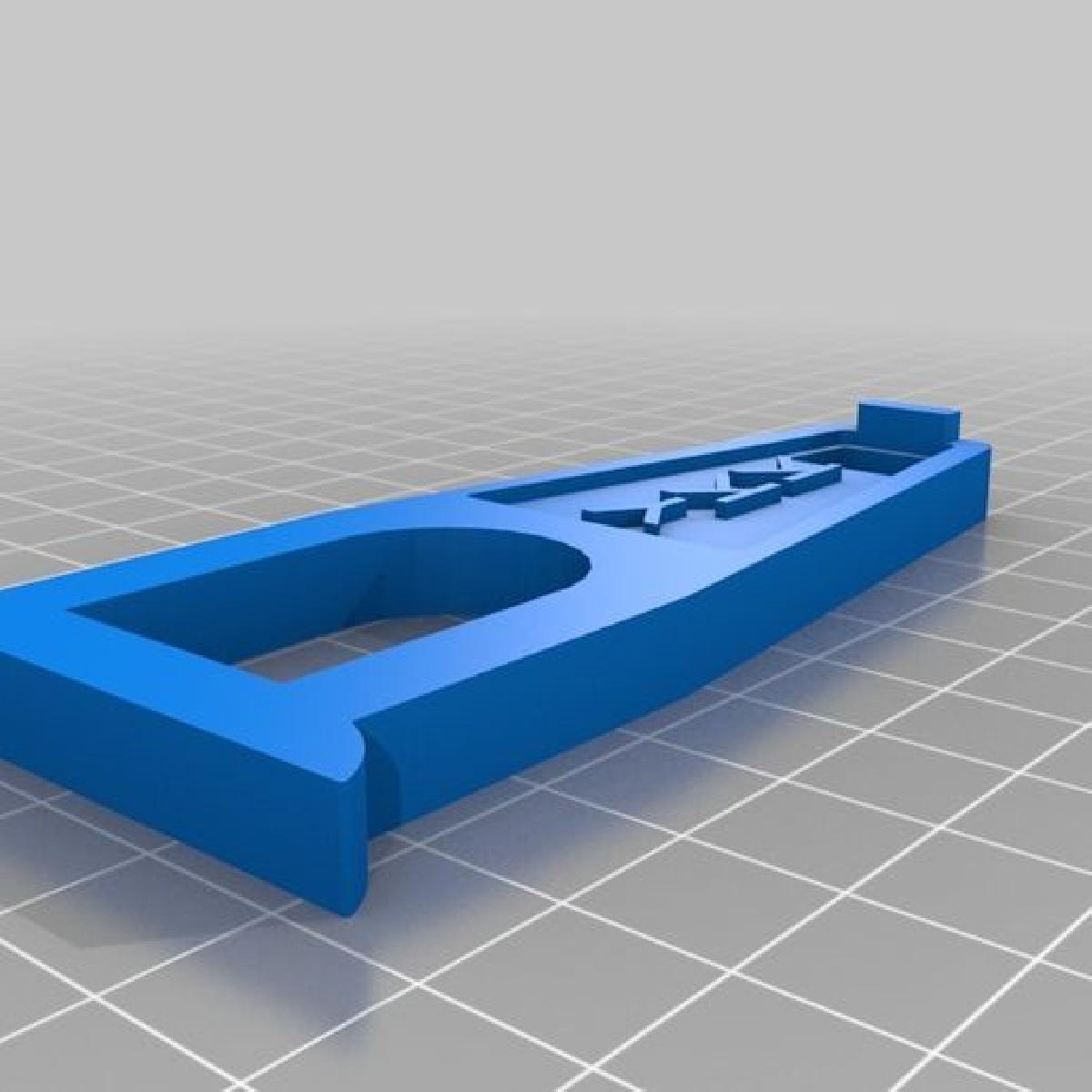 Uma lingueta de ziper