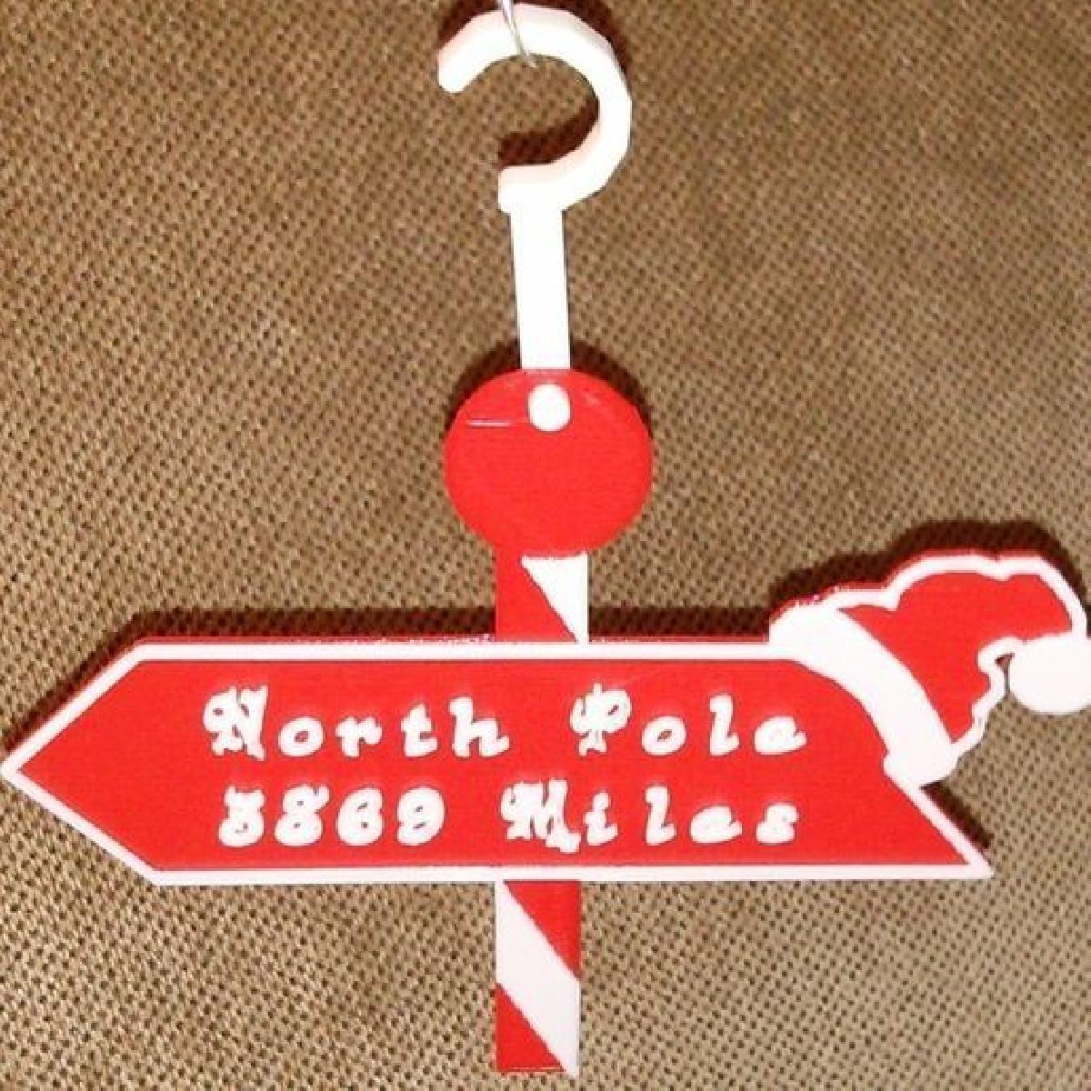 Distancia ate o sinal do Polo Norte