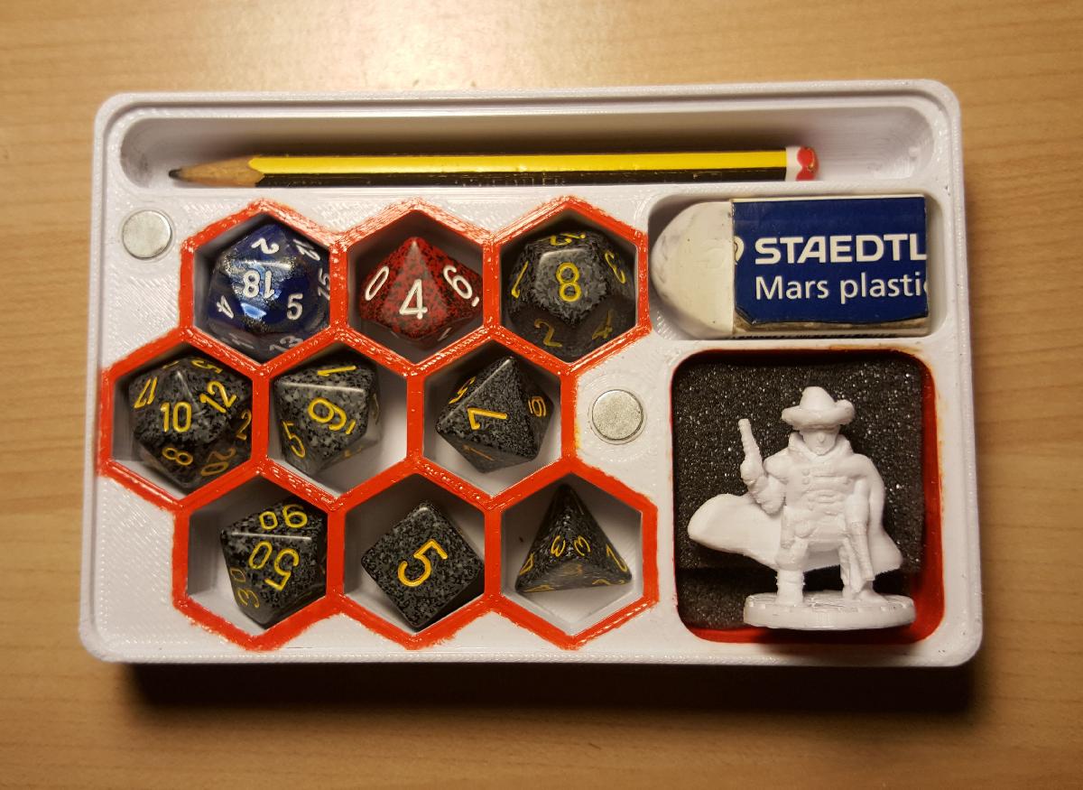 Dados personalizados x9, lapis, borracha, suporte para figuras.