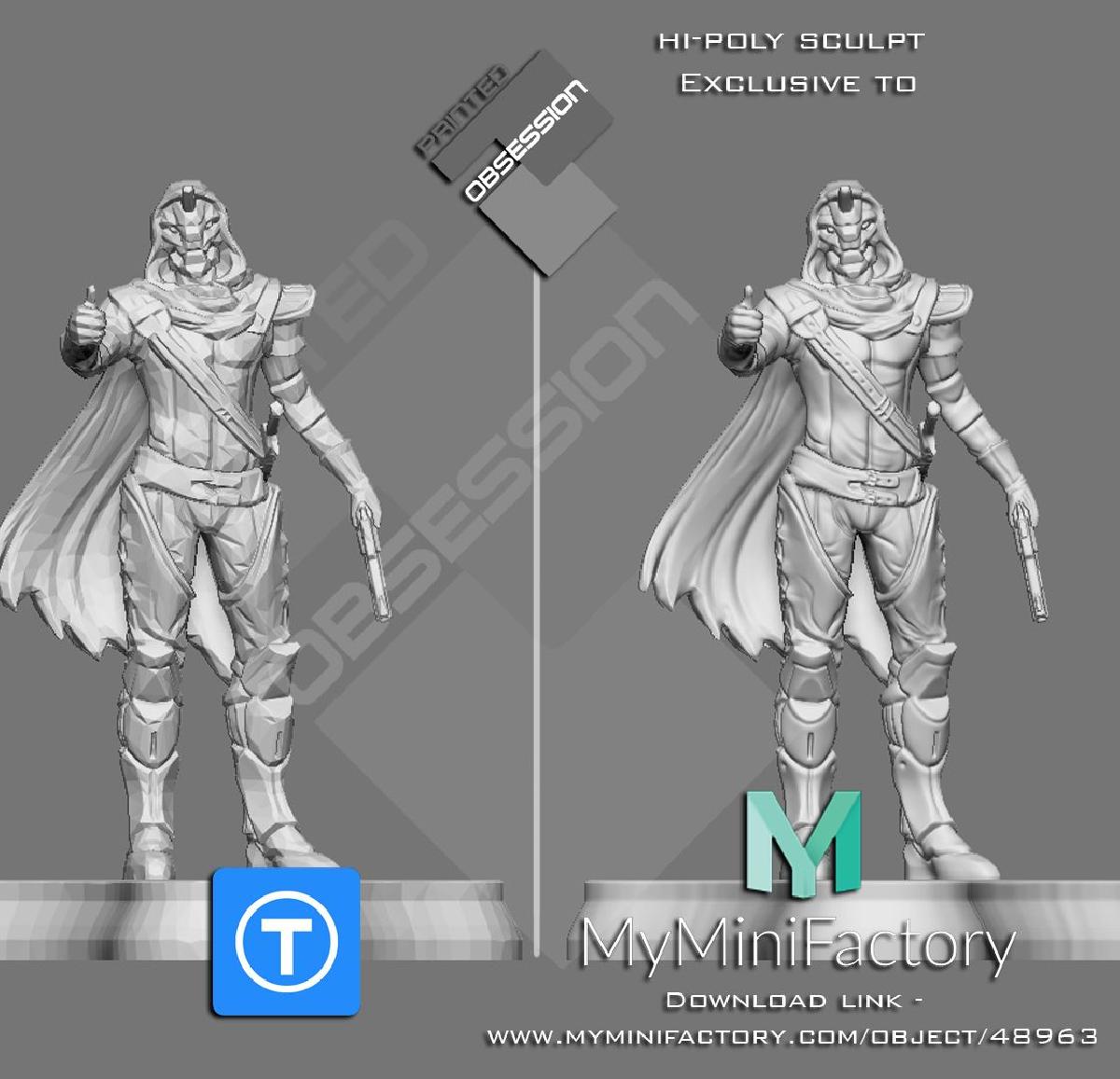 Destiny 2   Cayde 6   Personagem Completo   Low Poly   Oi Poly na descrição