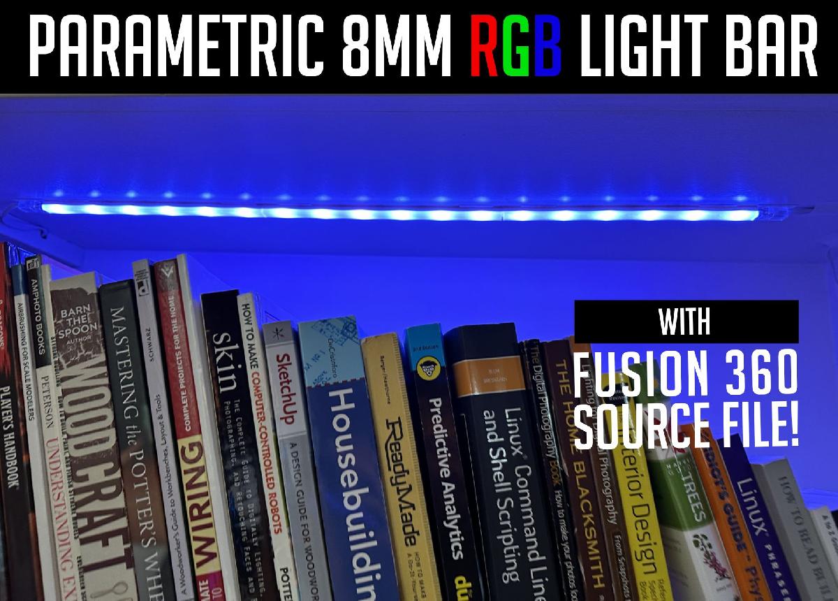 Barra de Luz LED Parametrica para Fitas LED Govee de 8mm (com F3D)