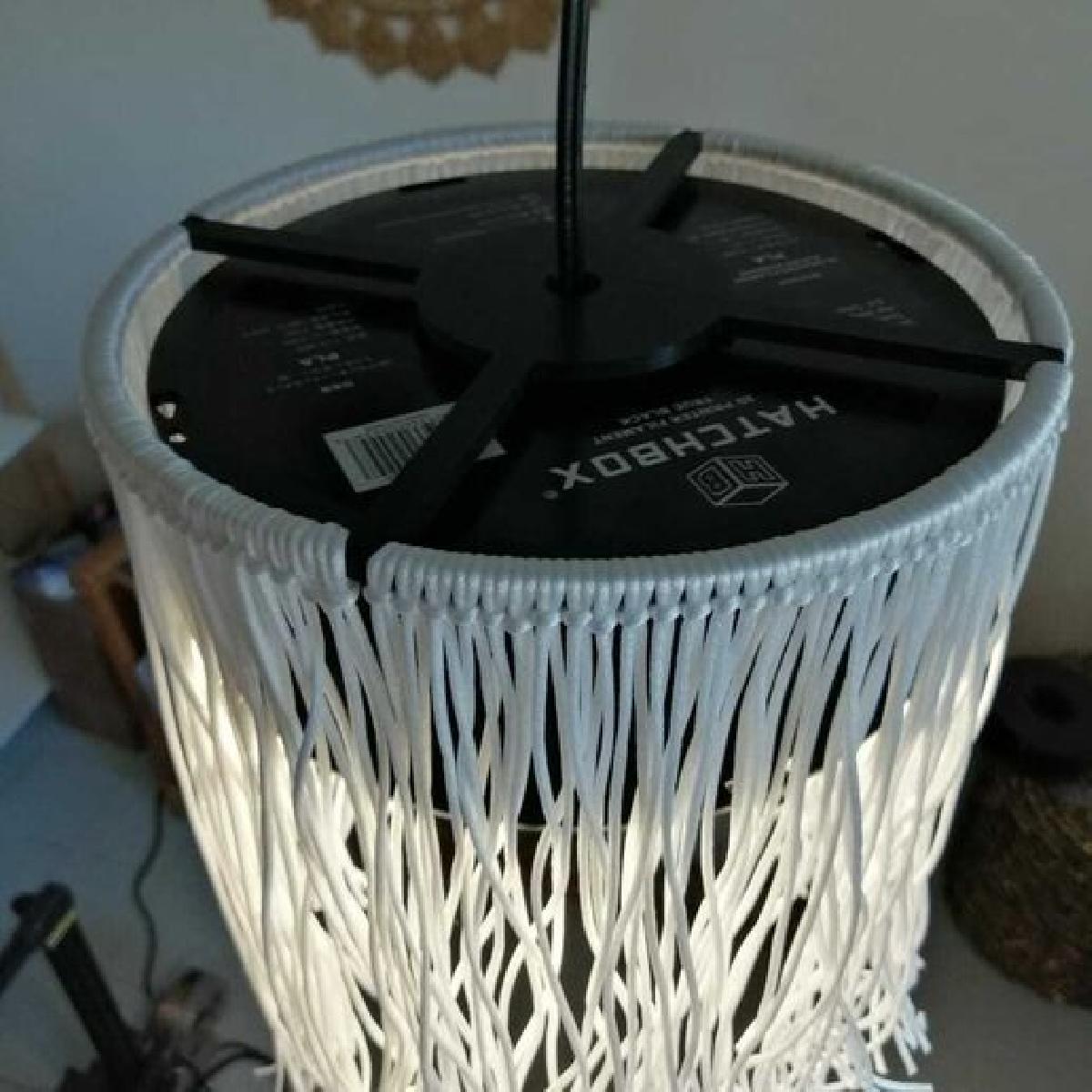LAMPADA EM MACRAME SPOOL