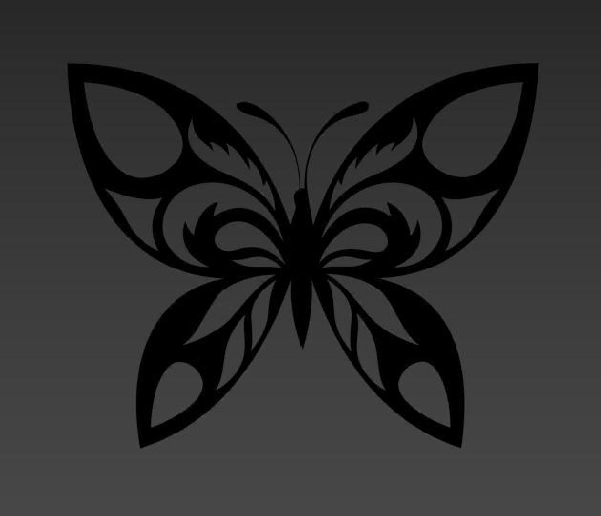 Arte da parede da borboleta