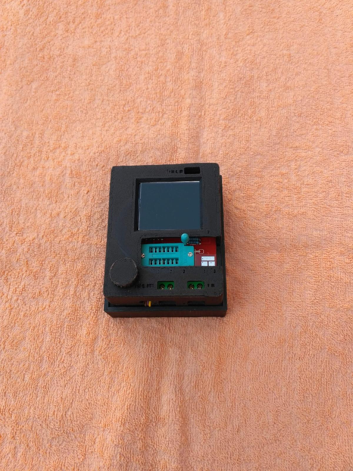 Base para um medidor M328 (Para colocar a bateria e recolher os cabos)