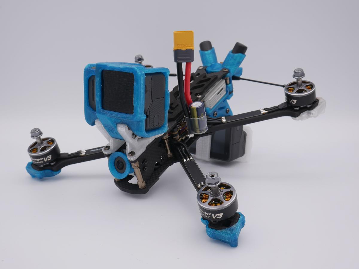 Bracadeira AK47 GoPro Hero6 Hero7 com filtro ND TBS Jello Guard