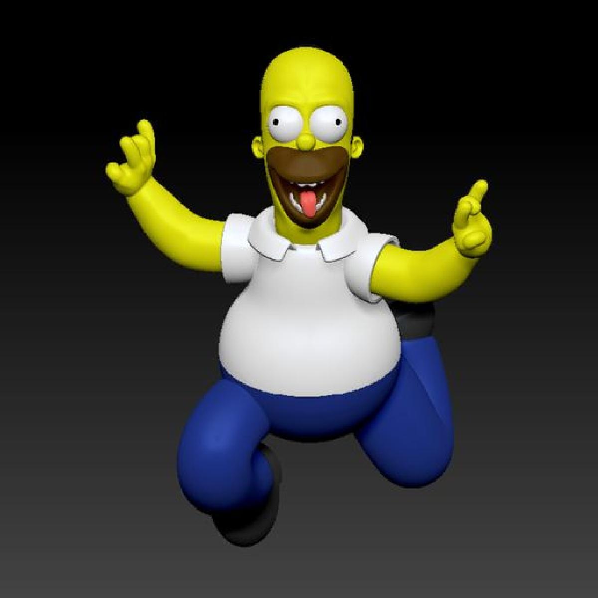 HOMER SIMPSON CORRENDO (FAN ART)