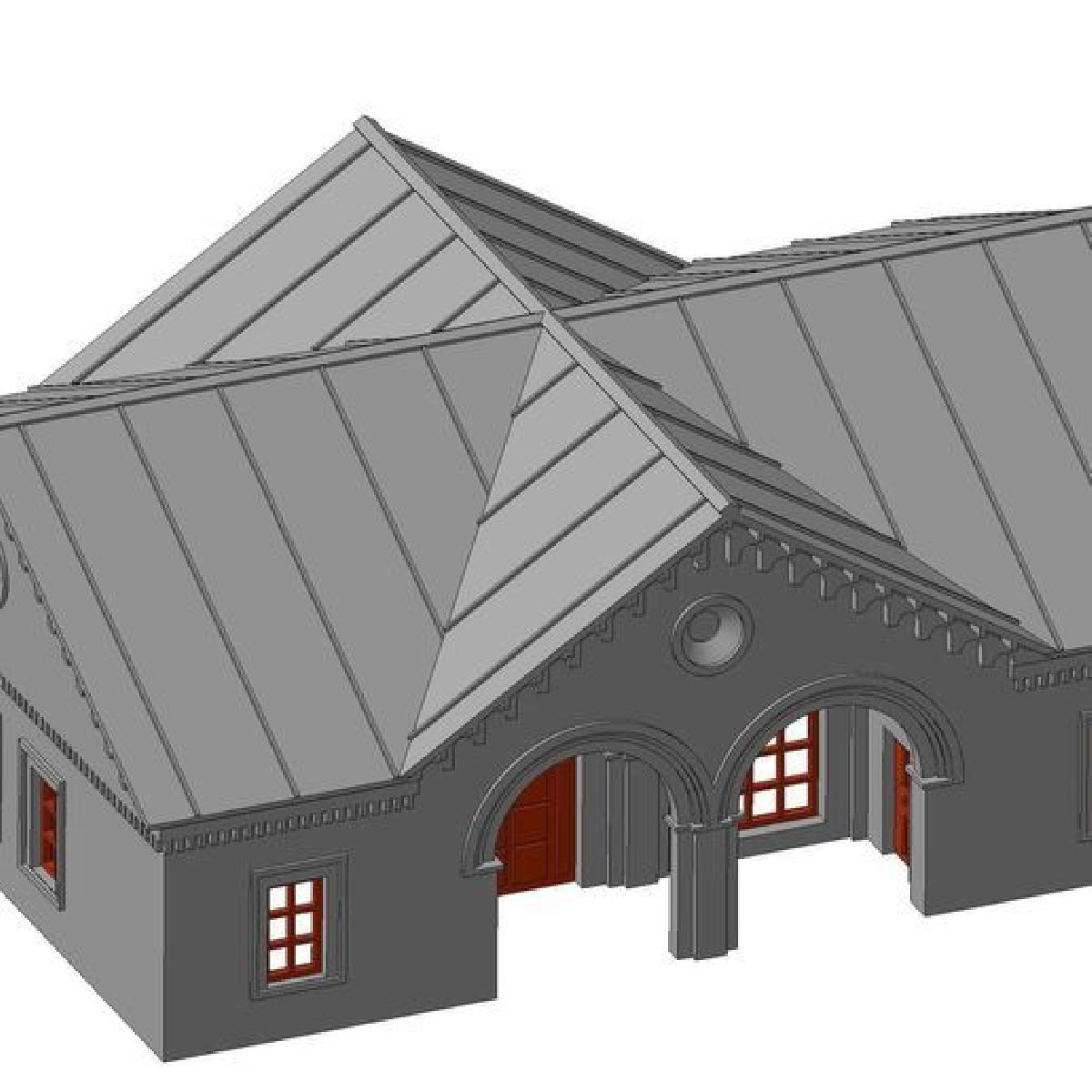 DESENHO TIPICO DE UM PREDIO DE ESTACAO PARA 50 PASSAGEIROS