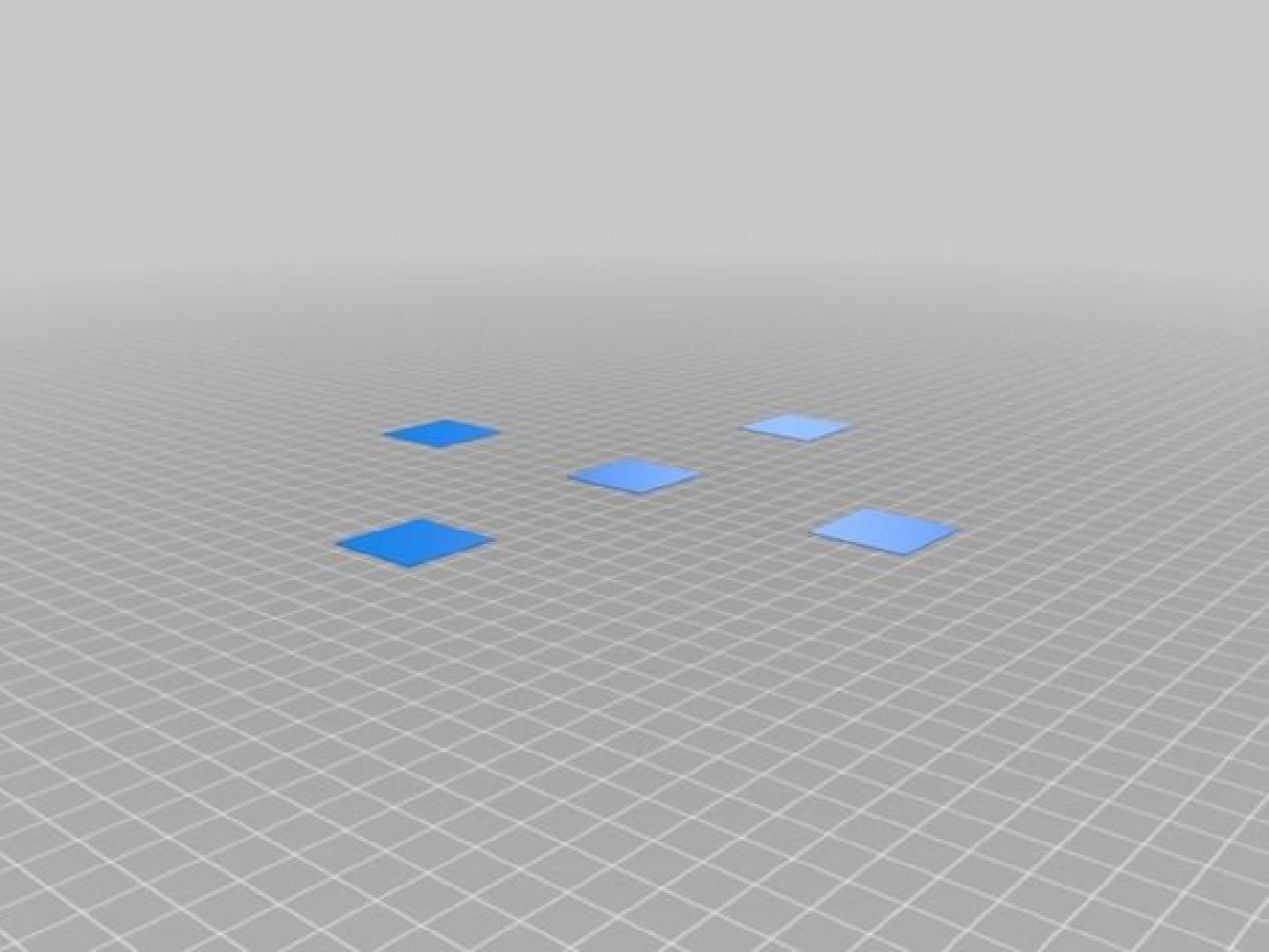 Quadrados de calibracao Prusa i3 mk2s