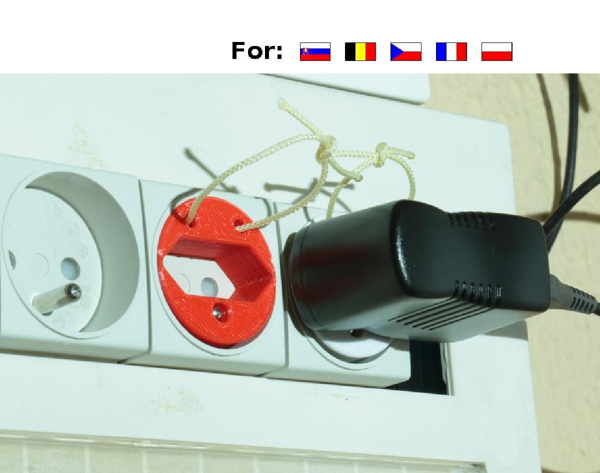 Adaptador de tomada tipo C para tipo E