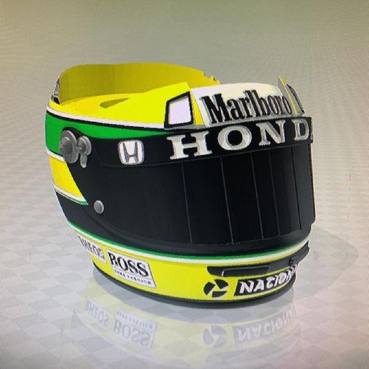 Mate Casco de Ayrton Senna