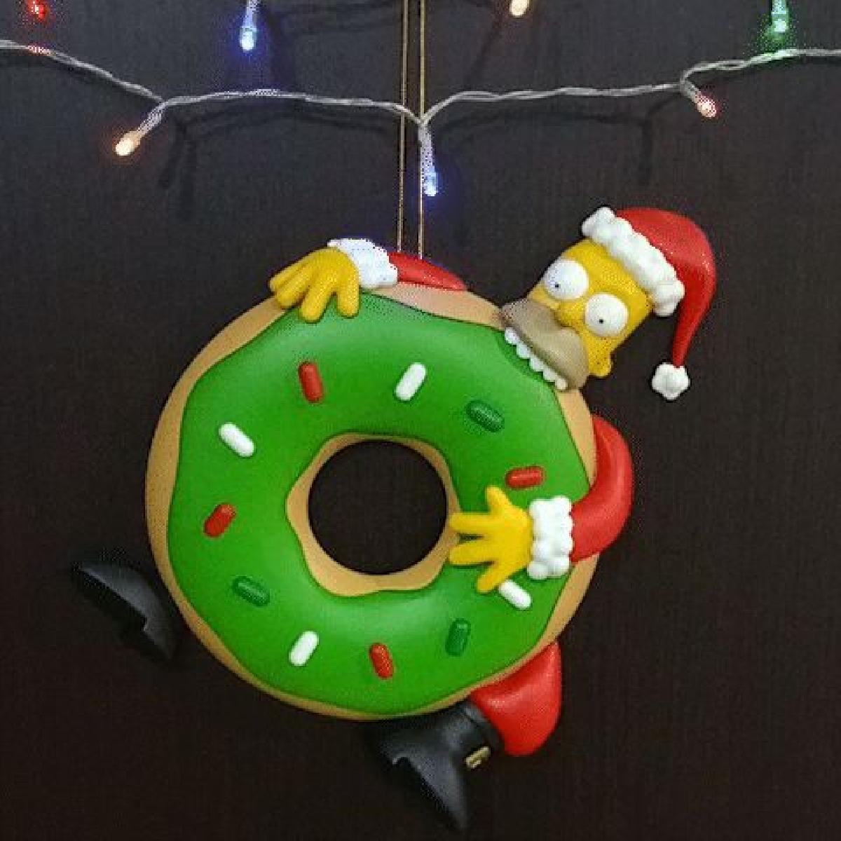 Homer Simpson Donut Christmas Crown (Impressao colorida)