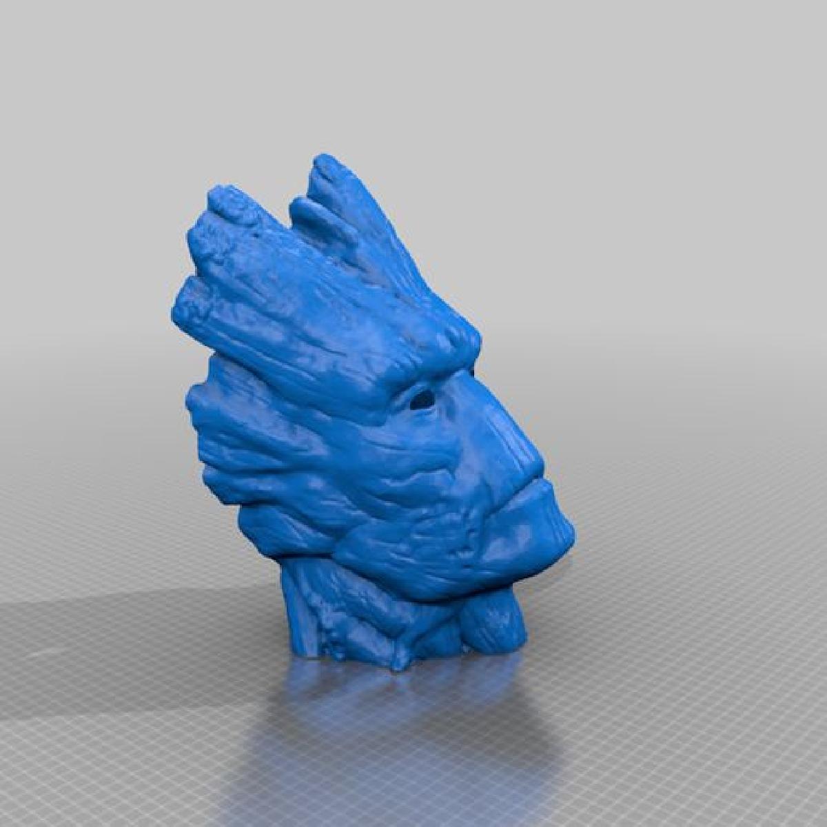 Mascara do Groot Frente   Usavel