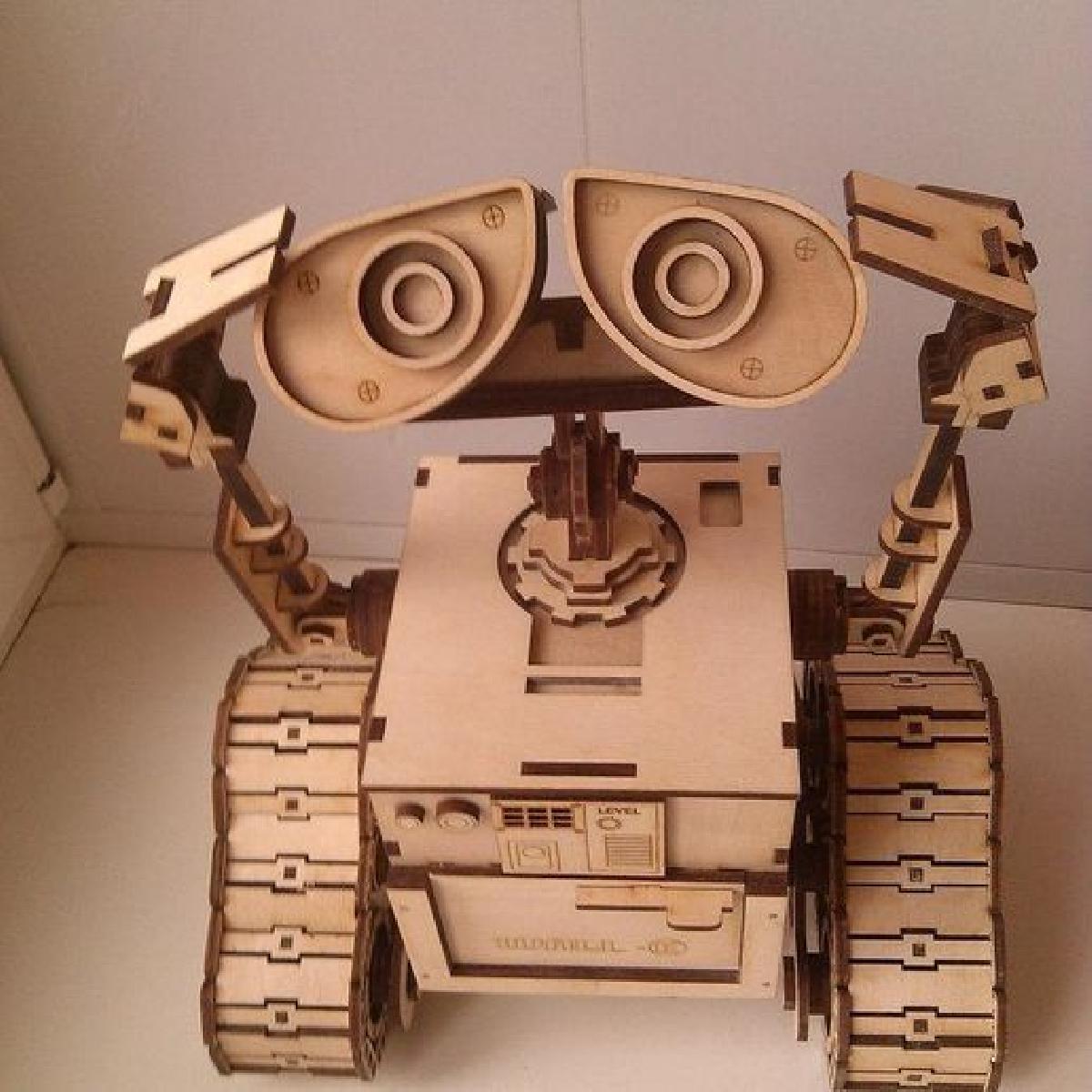 Arquivo cdr dxf de corte a laser do robo Wall E