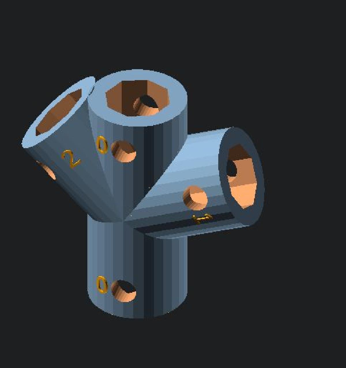 Suporte Tubular Parametrico Personalizavel