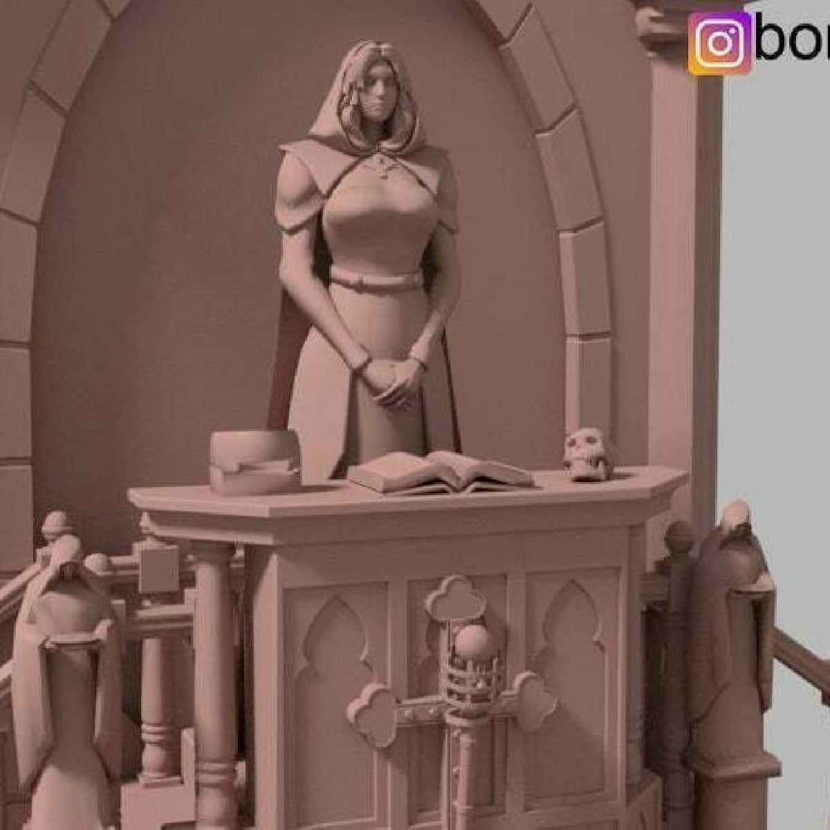 A menina do padre reza