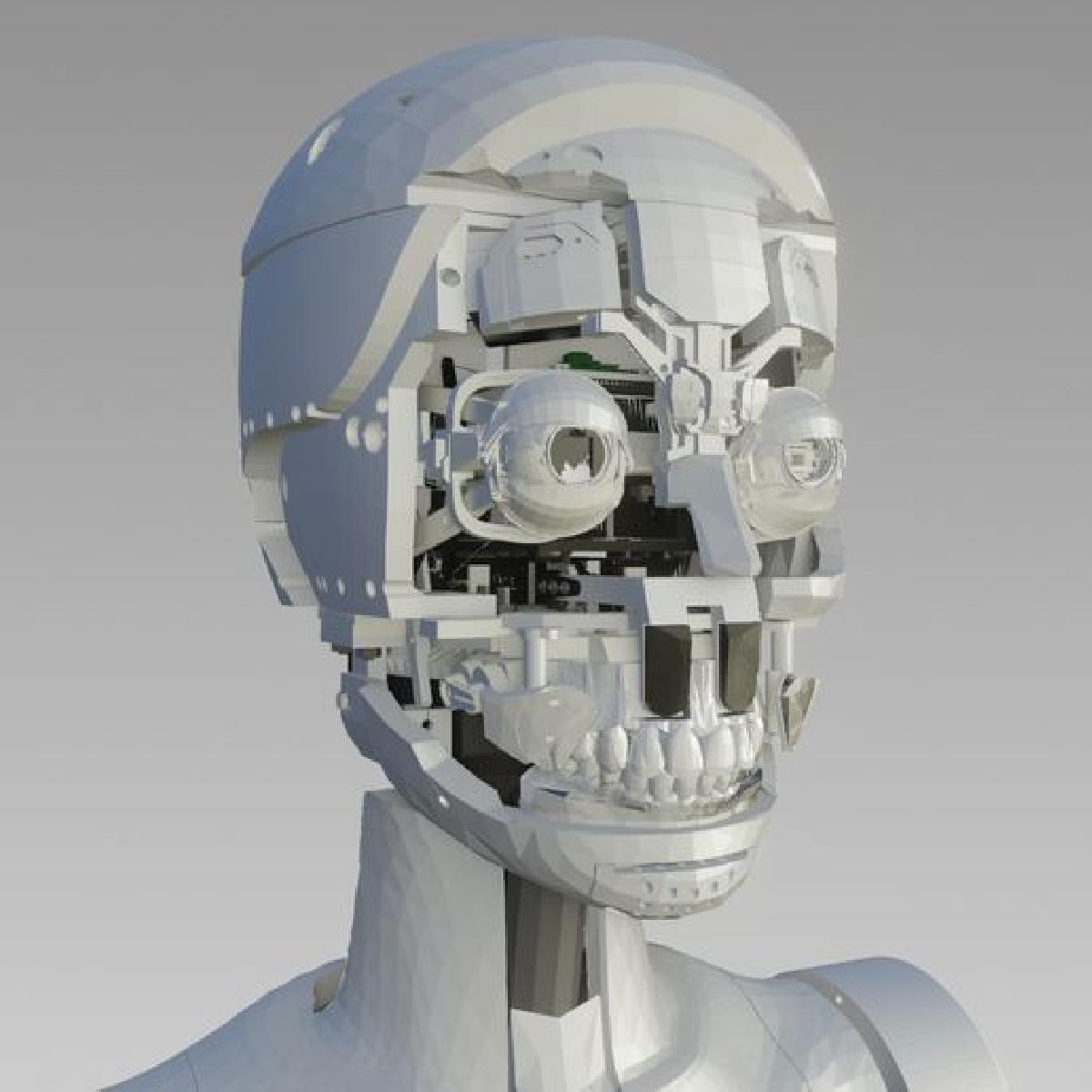 Projeto Sylvie: Cranio animatronico completo