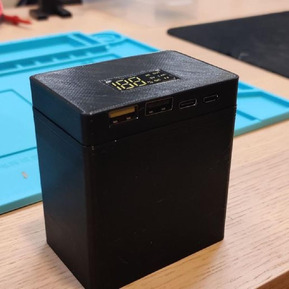 Bateria portatil USB baseada na caixa de placa MakerHawk 18650 (H961 U v3)