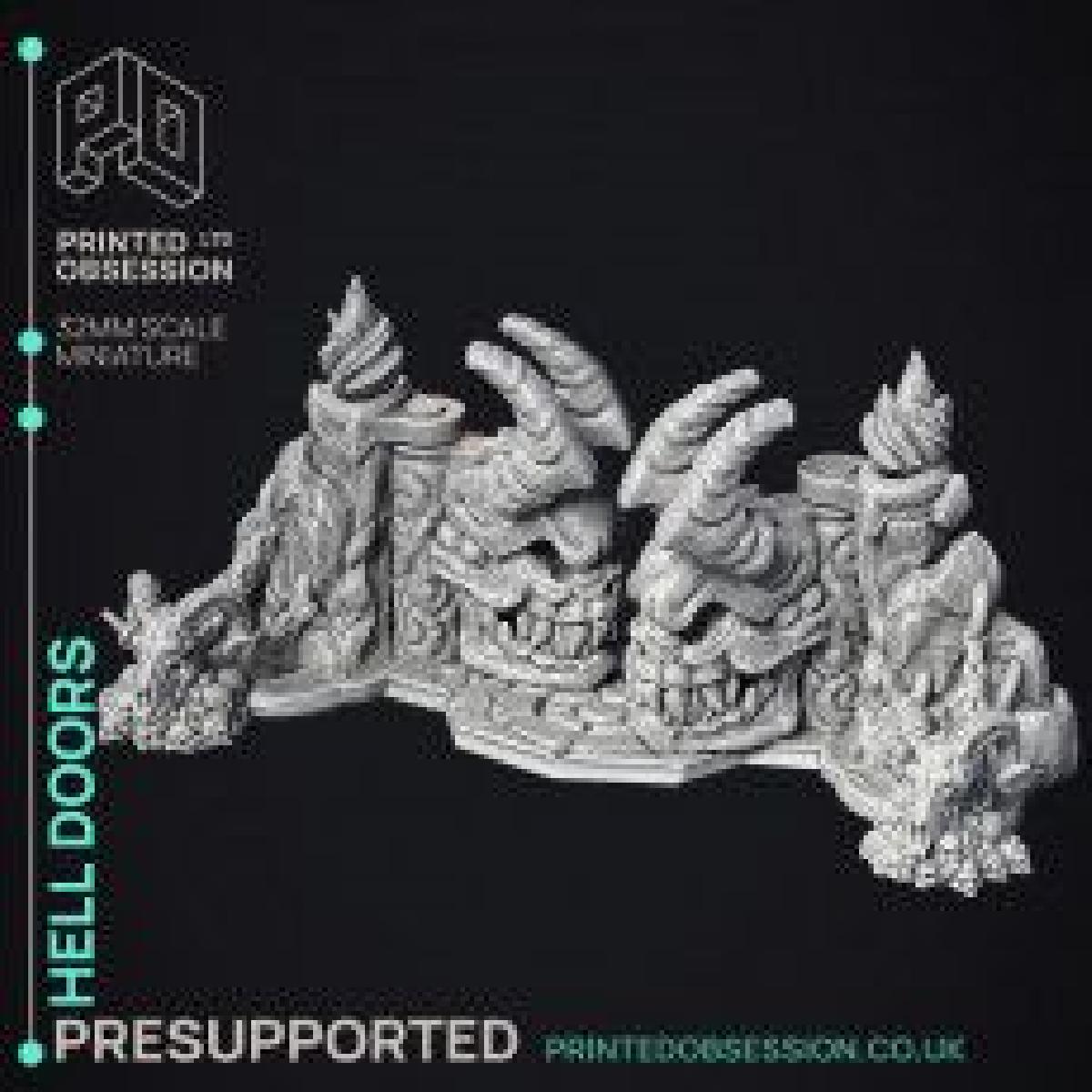 As Portas do Inferno   Cenario   o inferno nao tem furia   escala 32mm