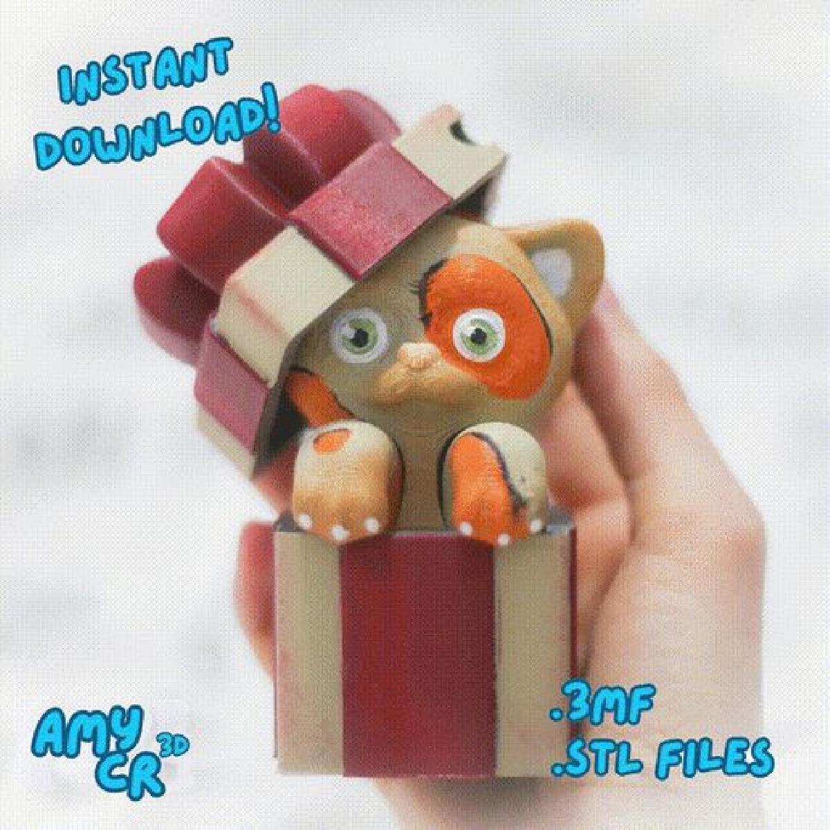 Caixa de Natal para Gato GRATIS