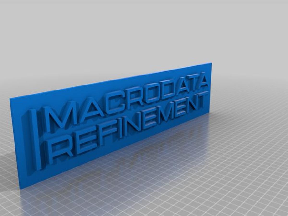 Placa de porta de Refinamento de Macrodata (Desligamento)