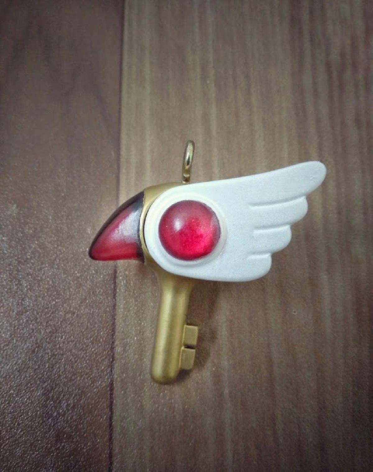 Colar Chave da Varinha de Selar da Card Captor Sakura Kinomoto