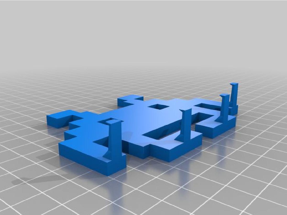 Cabideiro de chaves Space Invaders