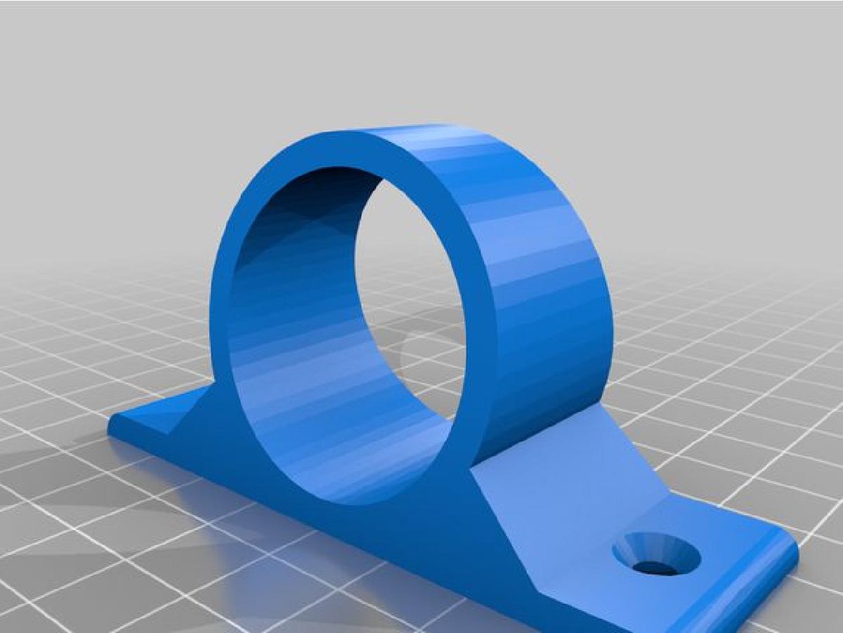 Suporte de parede de PVC de 1 polegada.