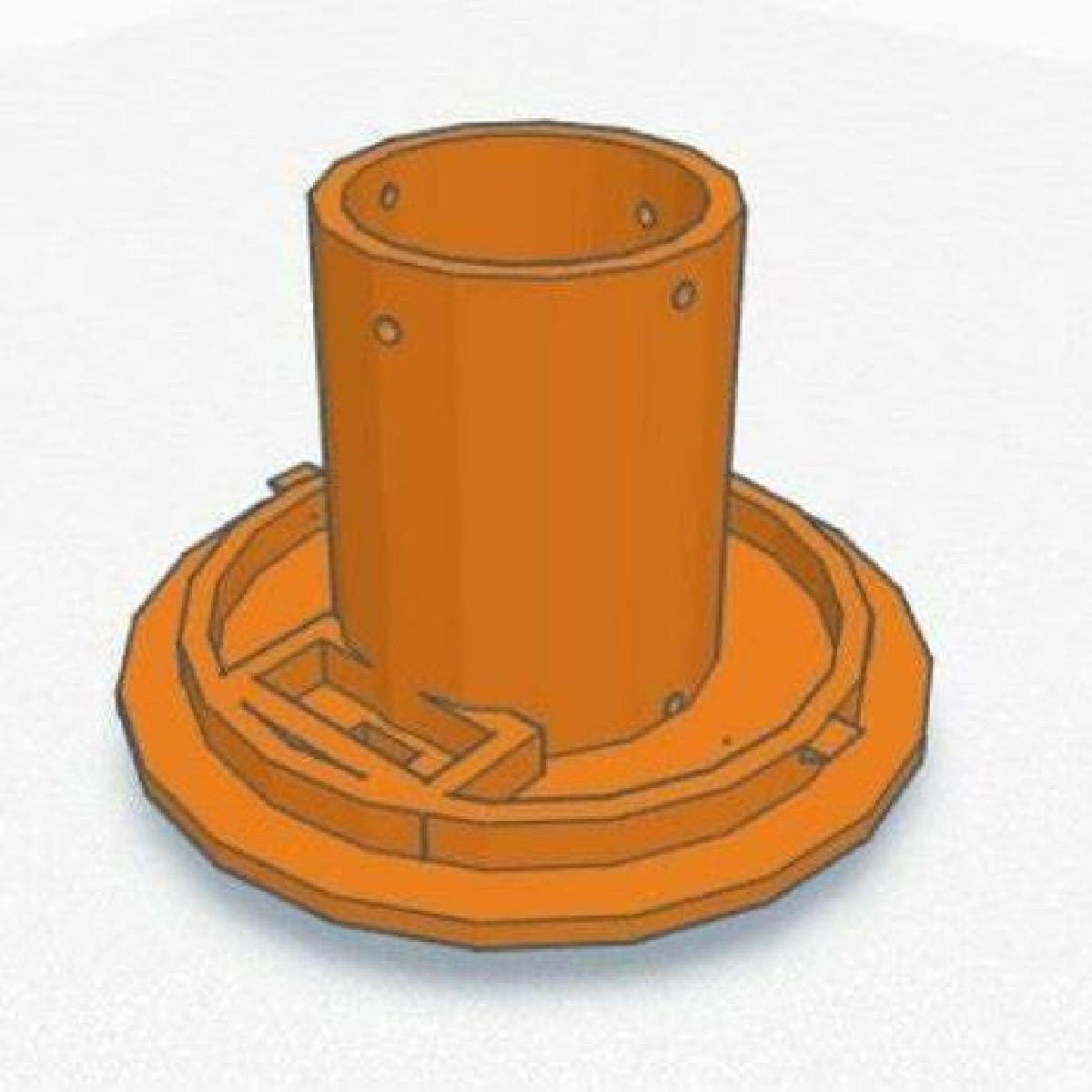 Suporte para bateria tipo moeda da lampada lunar