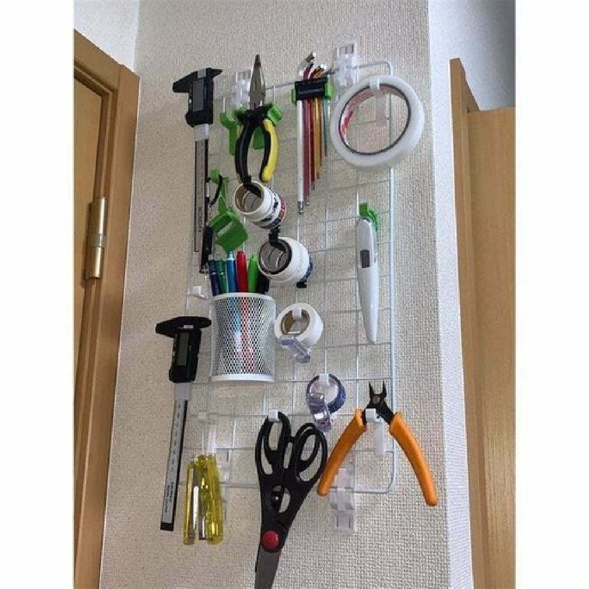 Suporte de Parede Universal para Painel de Malha com Grampeador