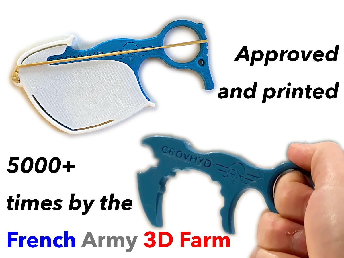 Abertura de porta sem contato e capa CROVHYD