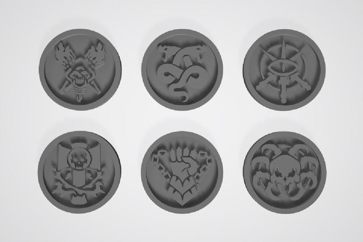 Tokens de Necromunda   Casas do Cla