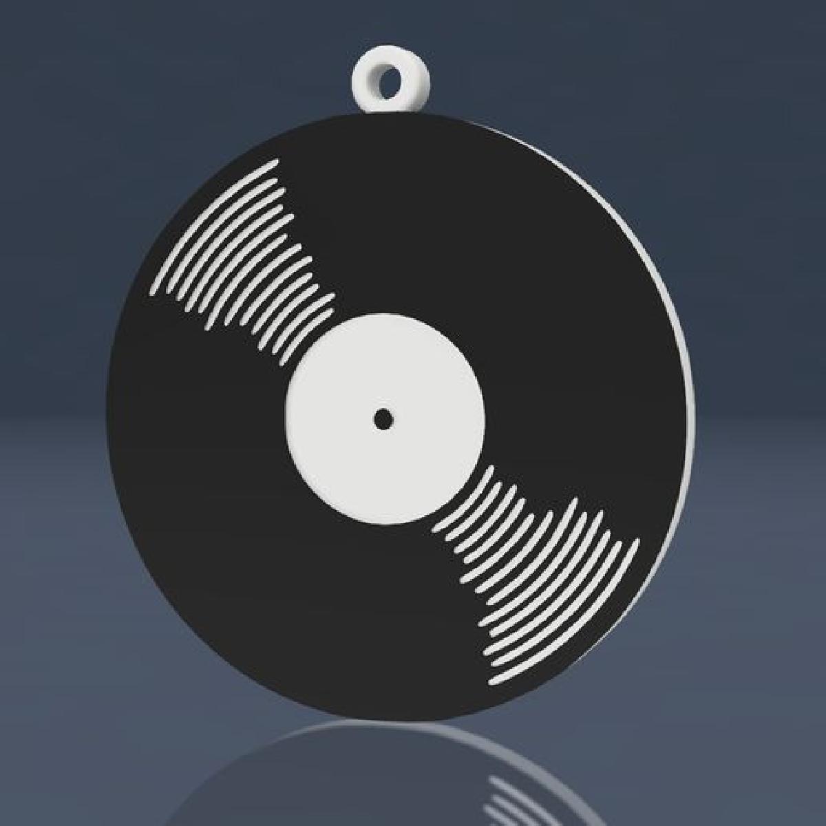 Porta chave vintage: disco de vinil 2 modelos