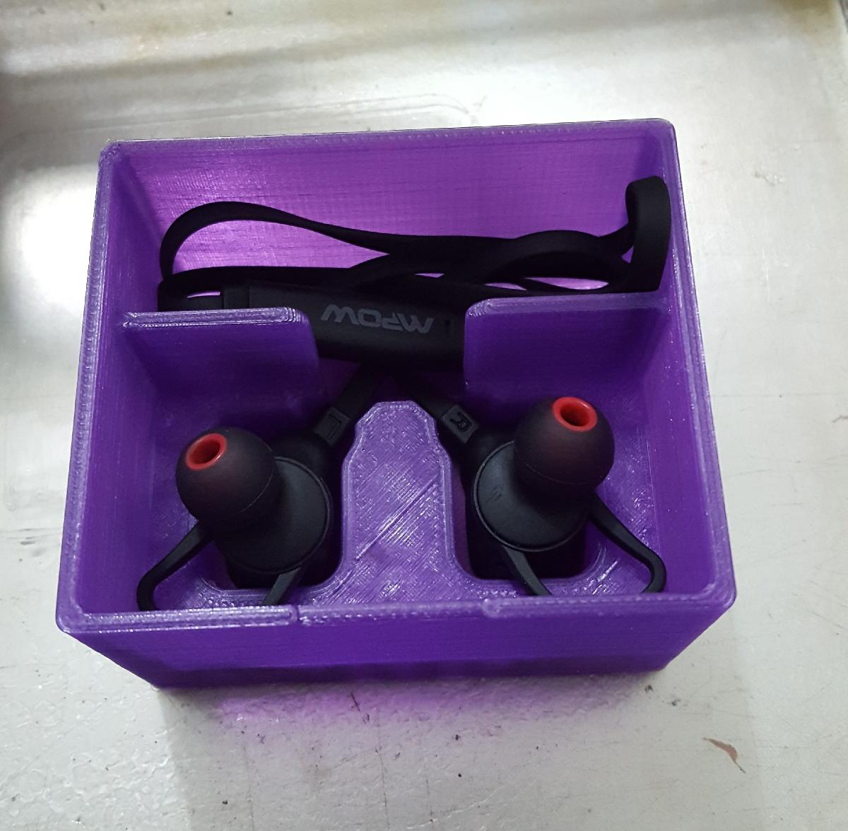 Caixa de fones de ouvido MPOW Magneto e adaptador para ouvido