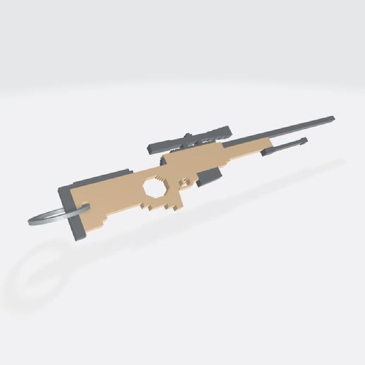 Chaveiro Pixel Sniper (AWP)