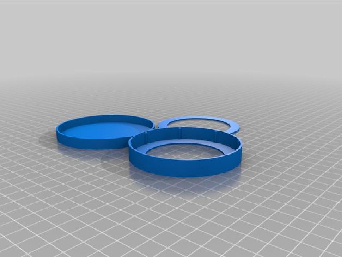 Filtro solar parametrico para binoculos, com saliencias para borda de lente macia.