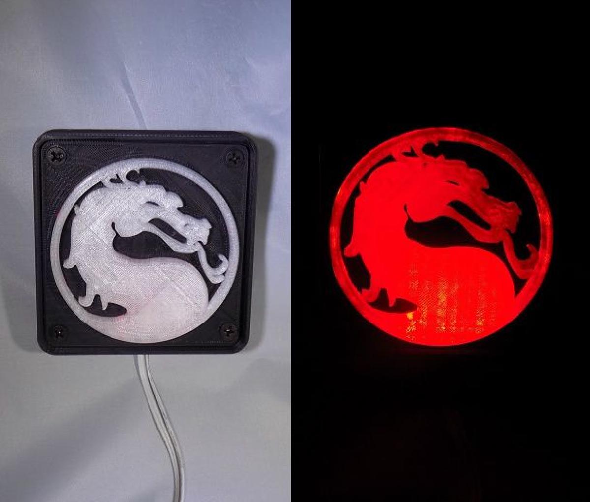 Luz LED/Movel de Noite Mortal Kombat