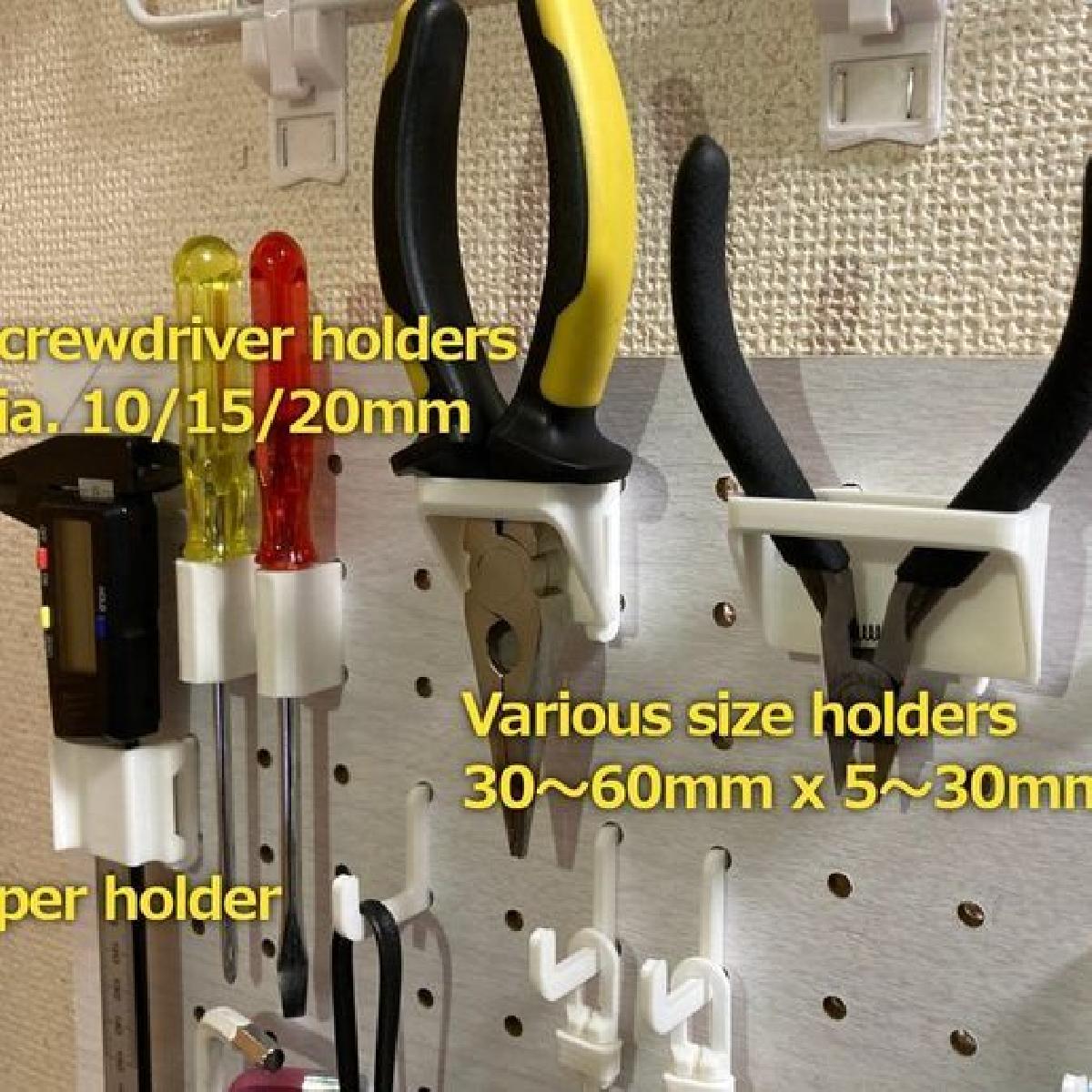 Suportes de Ferramentas de Painel JPN (furo de 5mm, passo de 25mm)