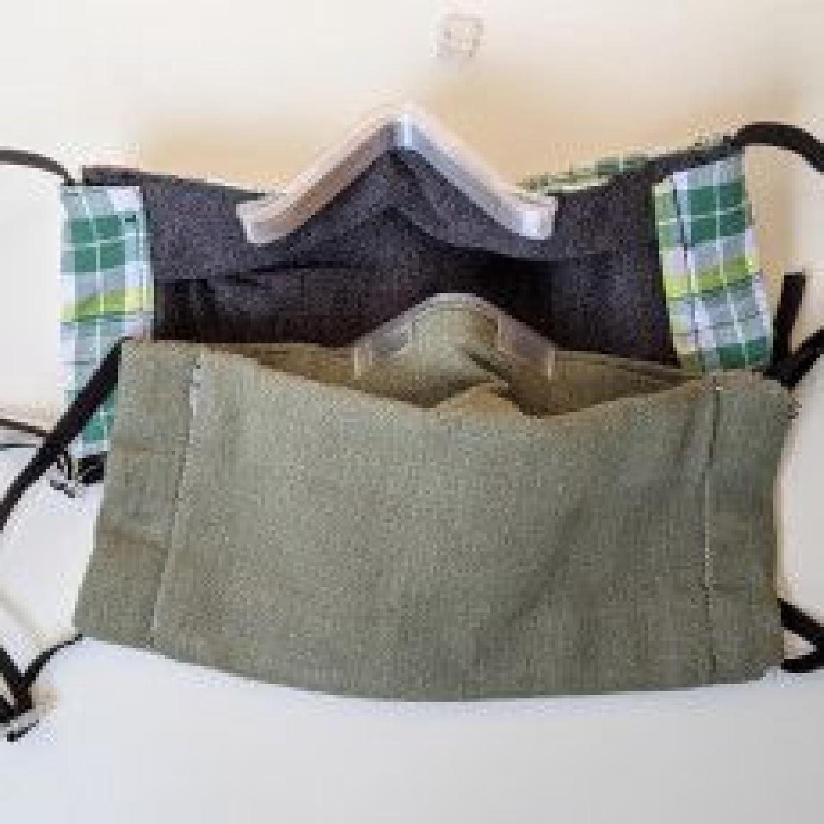 Suporte/alca para o nariz de clip para mascaras de tecido feitas em casa.