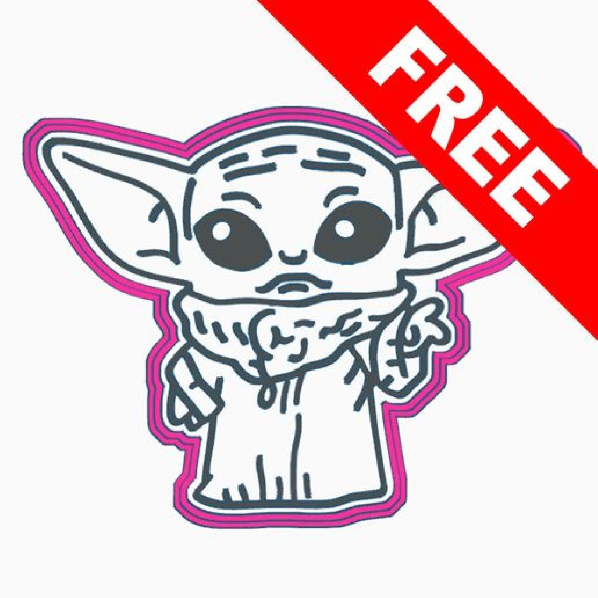 Cortador de biscoitos Baby Yoda
