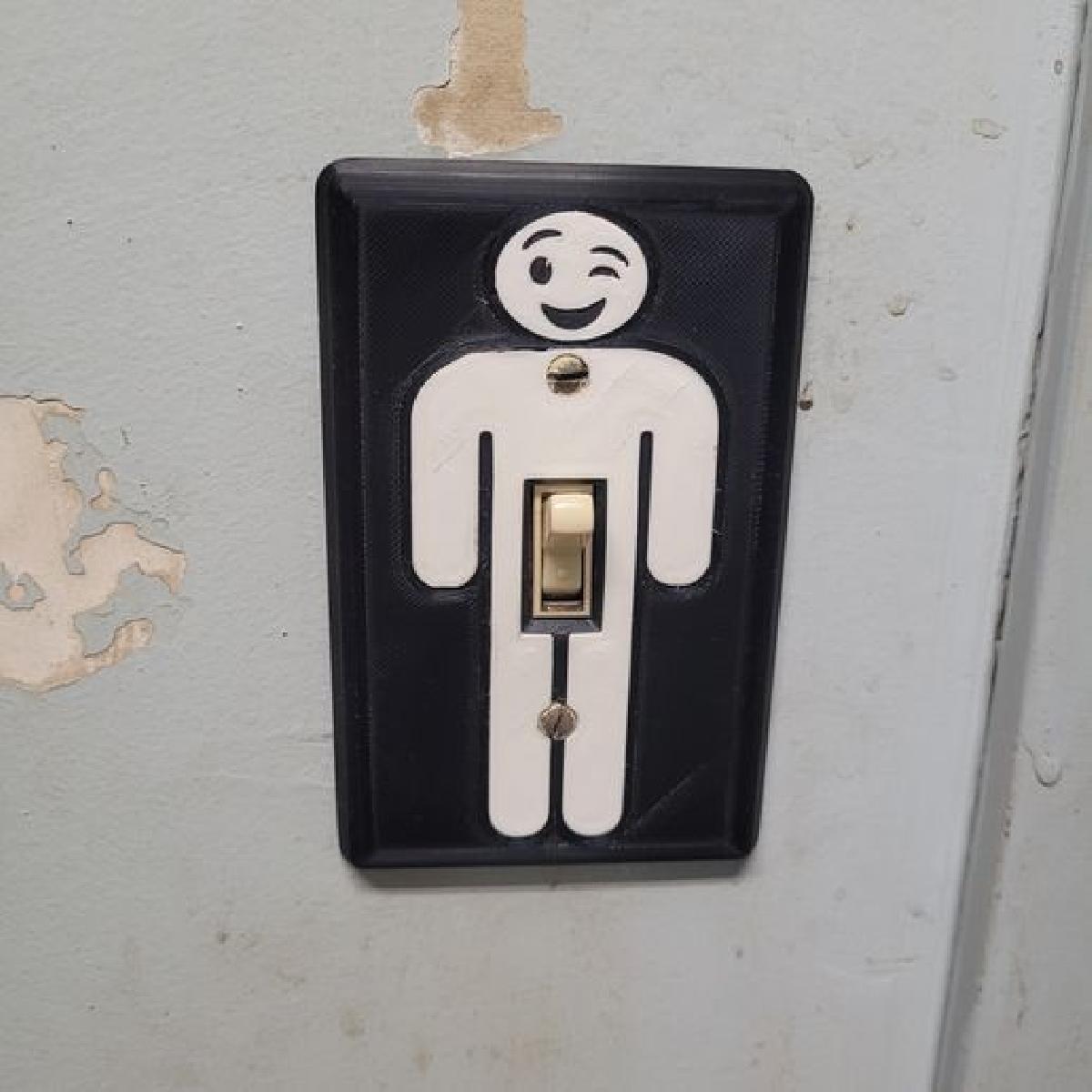 Capa de Interruptor do Homem FelizWinkyPeePee