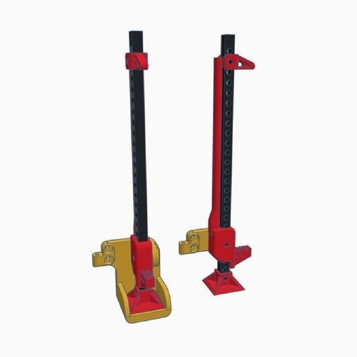 Suportes de guincho Hi Lift traseiro para Landy Wagon 3DSets