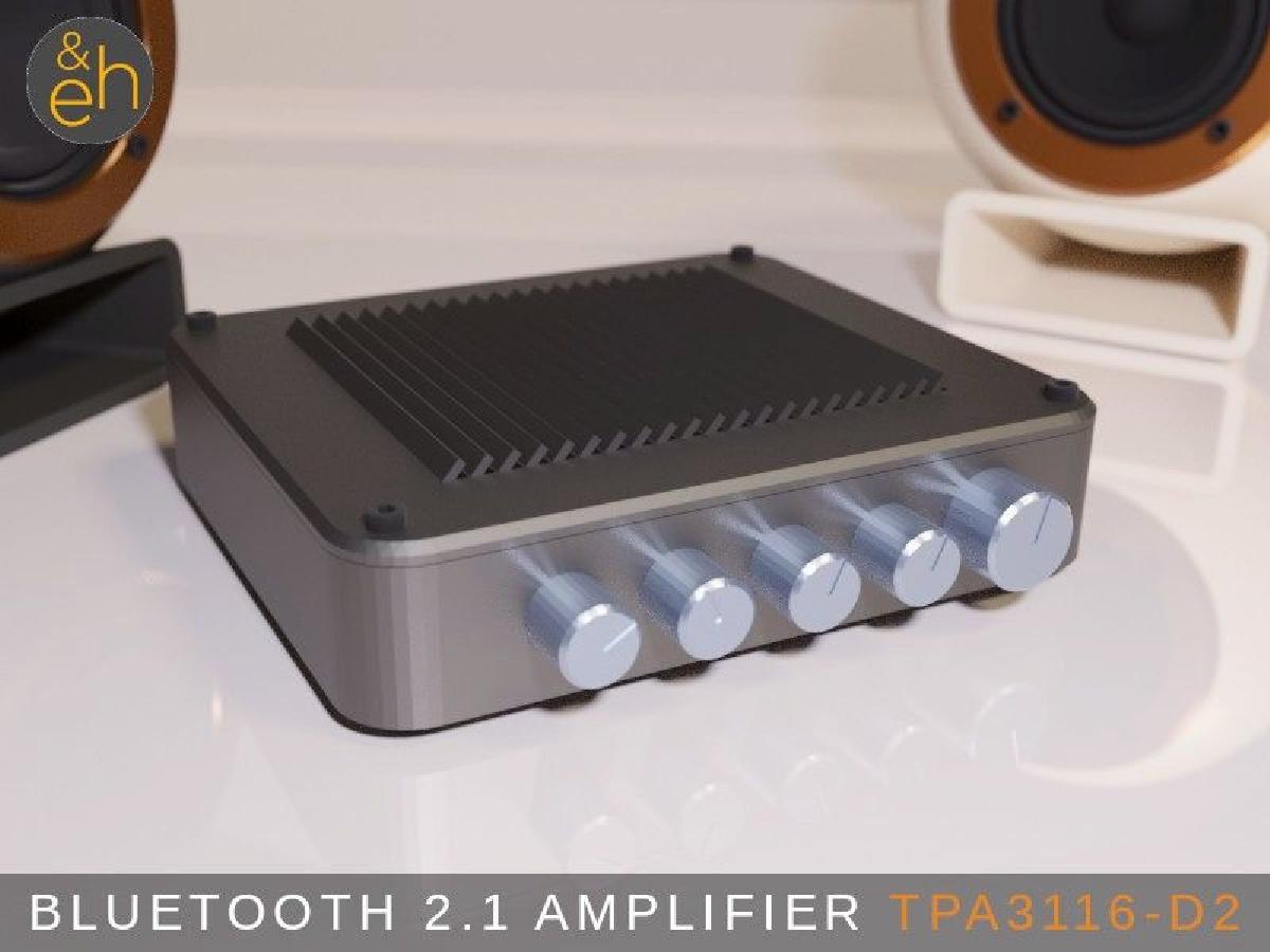 Amplificador Bluetooth 2.1 2x50W + 100W TPA3116D2