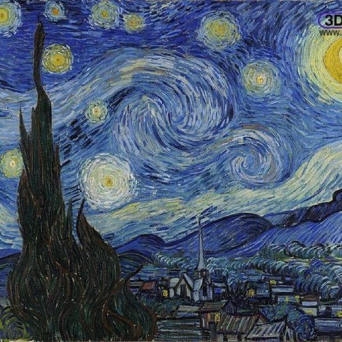 Vincent van Gogh   Noite Estrelada Lithophane