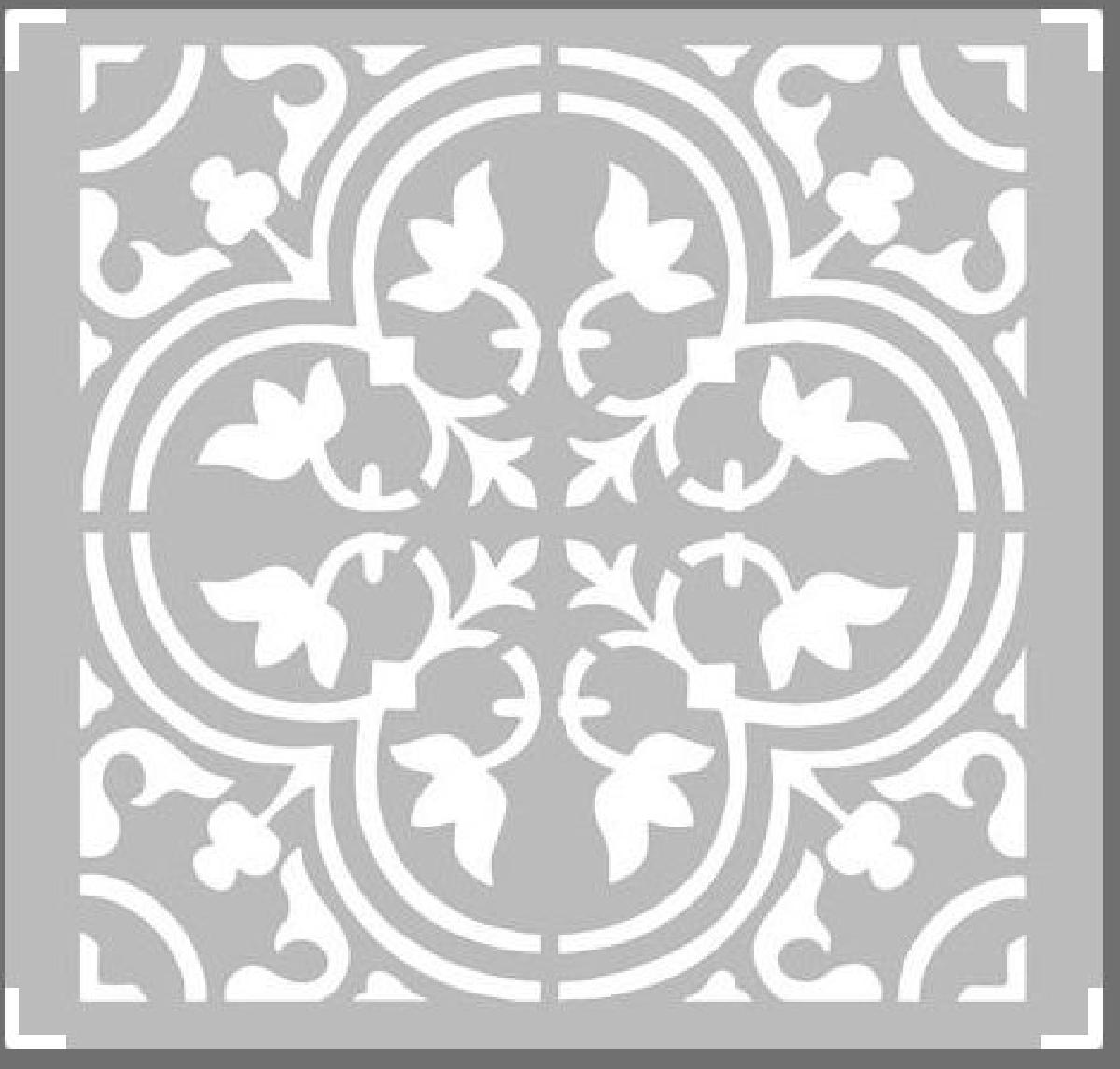 Azulejo estencil/pochoir