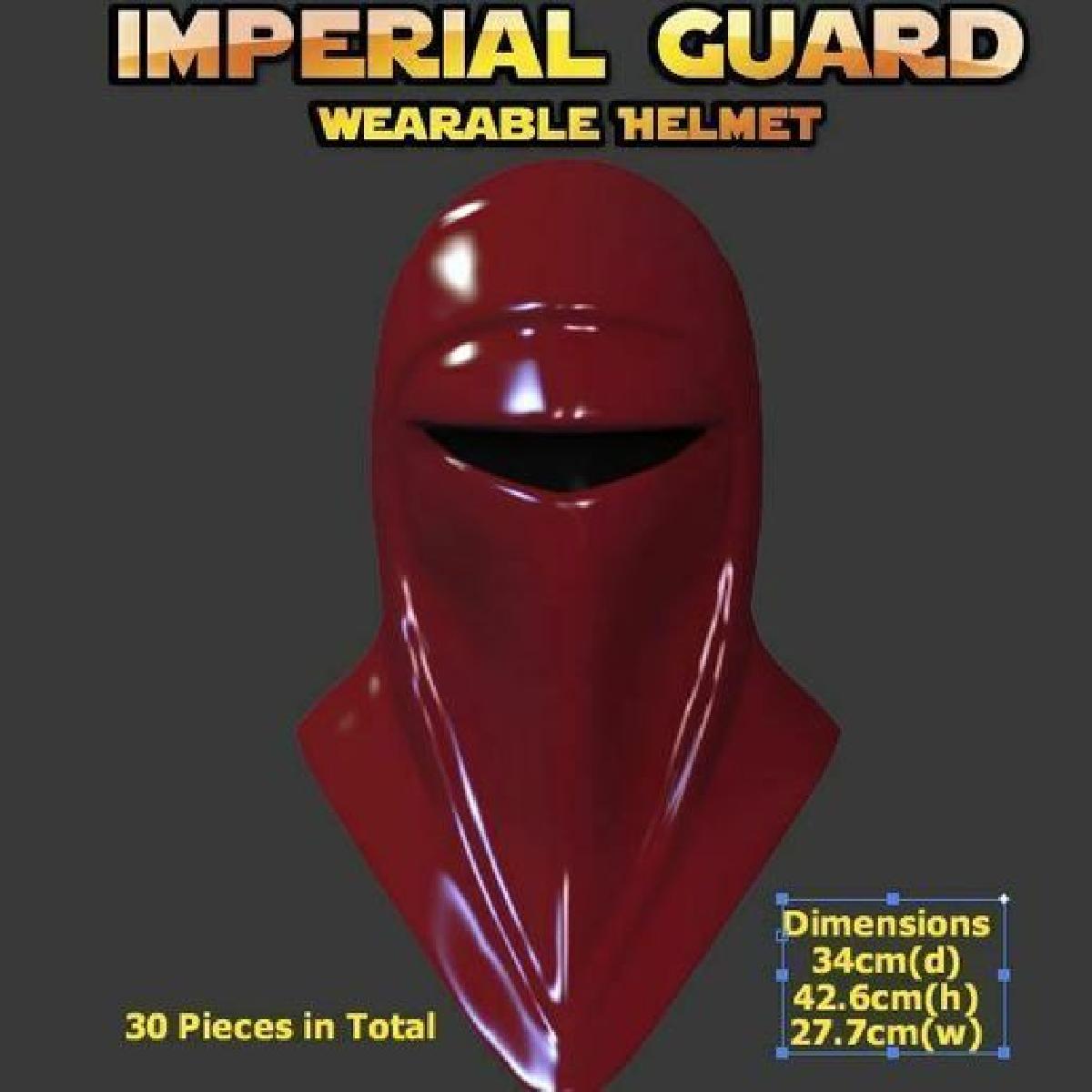 Mascara de Fantasia da Guarda Imperial em Escala Real (30 Pecas)